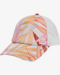 2 Girls' Shenanigans Trucker Hat Grey GAHWQBSH Billabong