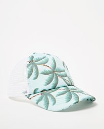 2 Girls' Shenanigans Trucker Hat Grey GAHWQBSH Billabong