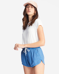 1 Road Trippin Elastic Waist Shorts Blue J202EROA Billabong