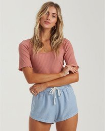 1 Road Trippin Elastic Waist Shorts Blue J202EROA Billabong
