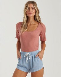 2 Road Trippin Elastic Waist Shorts Blue J202EROA Billabong