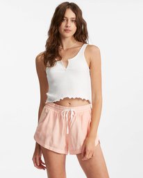 billabong, Road Trippin Elastic Waist Shorts, PEACH PIT (mel0) Road Trippin - Elasticated Shorts for Women J202EROA