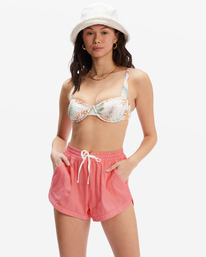 1 Road Trippin Elastic Waist Shorts Pink J202EROA Billabong