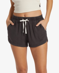 3 Road Trippin Elastic Waist Shorts Black J202EROA Billabong