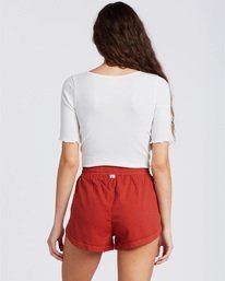 2 Road Trippin Elastic Waist Shorts Orange J202EROA Billabong