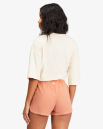 2 Road Trippin Elastic Waist Shorts Pink J202EROA Billabong