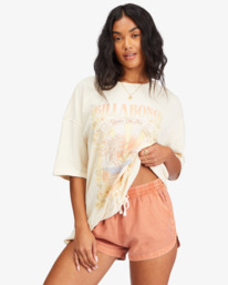 0 Road Trippin Elastic Waist Shorts Pink J202EROA Billabong