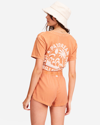 billabong, Road Trippin Elastic Waist Shorts, TOFFEE (tof) Road Trippin - Elasticated Shorts for Women J202EROA