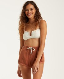 1 Road Trippin Elastic Waist Shorts Brown J202EROA Billabong