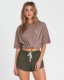 0 Road Trippin Elastic Waist Shorts Green J202EROA Billabong