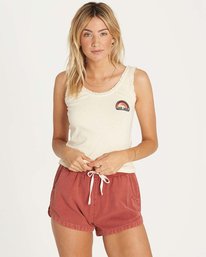 0 Road Trippin Elastic Waist Shorts Red J202EROA Billabong
