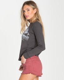 1 Buttoned Up Denim Shorts Purple J204GBUT Billabong