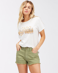 billabong, Drift Away Frayed Shorts, AVOCADO (avo) Drift Away - Denim Shorts for Women J250UBDR