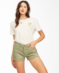 0 Drift Away Frayed Shorts Green J250UBDR Billabong