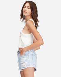 1 Drift Away Frayed Denim Shorts Blue J251UBDR Billabong