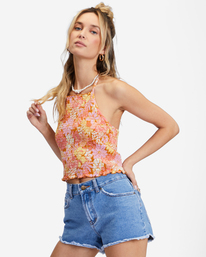 1 Drift Away Frayed Denim Shorts Blue J251UBDR Billabong