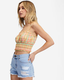 1 Drift Away Frayed Denim Shorts Blue J251UBDR Billabong