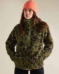 0 A/Div Switchback Mock Fleece Pullover Brown J6211BSW Billabong
