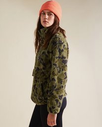 1 A/Div Switchback Mock Fleece Pullover Brown J6211BSW Billabong