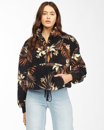 0 Time Off Half-Zip Fleece Pullover Black J6413BTI Billabong