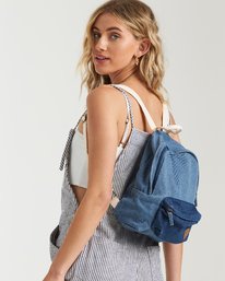 0 Mini Mama Canvas Backpack Blue JABGQBMI Billabong