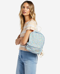 2 Mini Mama Canvas Backpack Blue JABGQBMI Billabong
