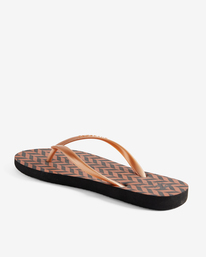 billabong, Dama Rubber Flip Flop Sandals, BRICK (brk) DAMA JAFTMDAM