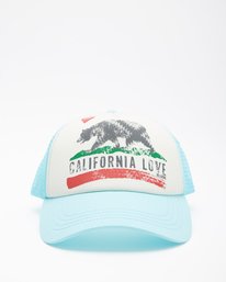 2 Pitstop Trucker Hat Blue JAHT7PIT Billabong