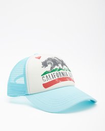 3 Pitstop Trucker Hat Blue JAHT7PIT Billabong