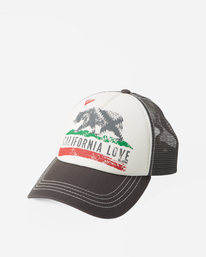 2 Pitstop Trucker Hat White JAHT7PIT Billabong