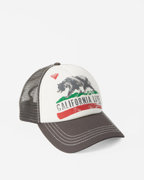 6 Pitstop Trucker Hat White JAHT7PIT Billabong