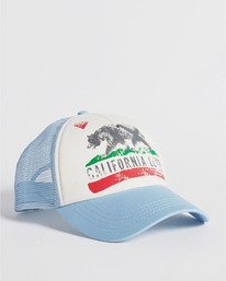 3 Pitstop Trucker Hat Blue JAHT7PIT Billabong