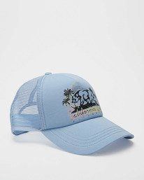 2 Pitstop Trucker Hat White JAHT7PIT Billabong