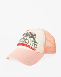 0 Pitstop Trucker Hat Pink JAHT7PIT Billabong
