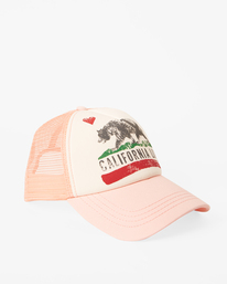 2 Pitstop Trucker Hat Pink JAHT7PIT Billabong