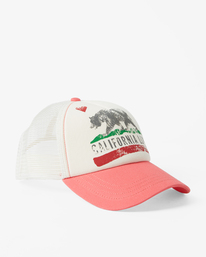 4 Pitstop Trucker Hat Pink JAHT7PIT Billabong
