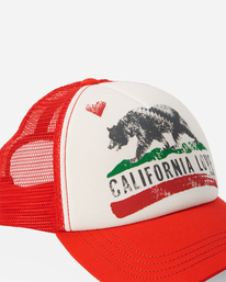 6 Pitstop Trucker Hat Red JAHT7PIT Billabong