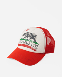 2 Pitstop Trucker Hat Red JAHT7PIT Billabong