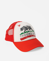 4 Pitstop Trucker Hat Red JAHT7PIT Billabong
