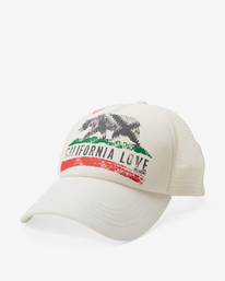 0 Pitstop Trucker Hat White JAHT7PIT Billabong