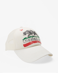 2 Pitstop Trucker Hat White JAHT7PIT Billabong