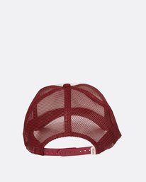 3 Pitstop Trucker Hat Red JAHT7PIT Billabong