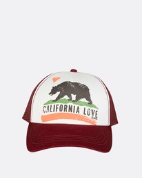 1 Pitstop Trucker Hat Red JAHT7PIT Billabong