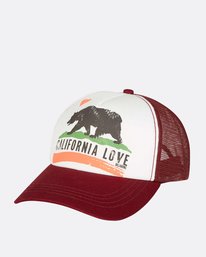 0 Pitstop Trucker Hat Red JAHT7PIT Billabong