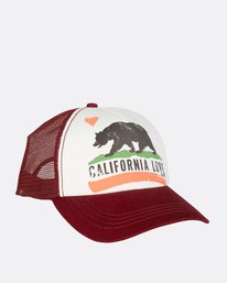 2 Pitstop Trucker Hat Red JAHT7PIT Billabong