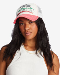 1 Pitstop Trucker Hat Pink JAHT7PIT Billabong