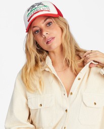 0 Pitstop Trucker Hat Red JAHT7PIT Billabong