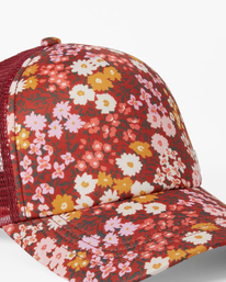 6 Heritage Mashup Trucker Hat Red JAHTBHER Billabong