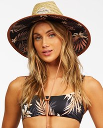 1 Tipton Straw Lifeguard Hat Black JAHWNBTI Billabong