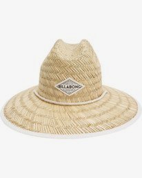 3 Tipton Straw Lifeguard Hat White JAHWNBTI Billabong